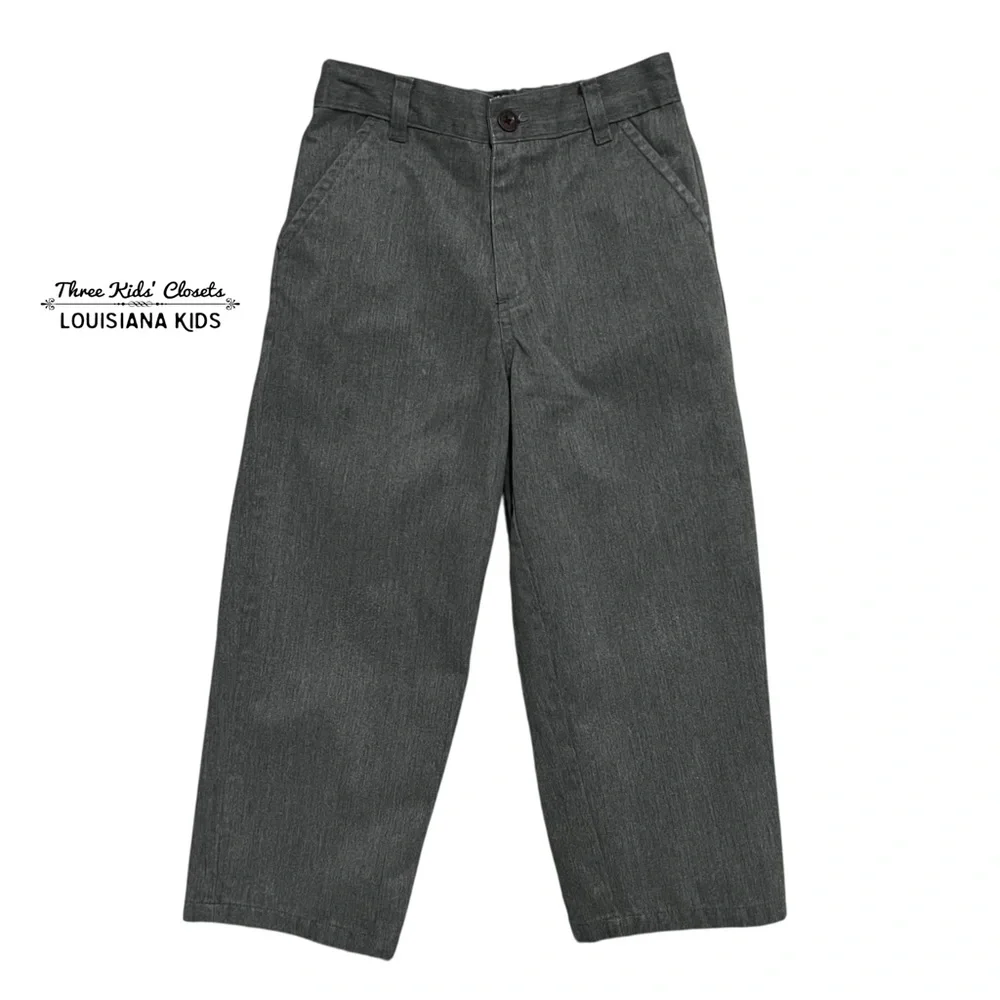 The Children's Place 5Y Grey Woven Dress Pants Slacks